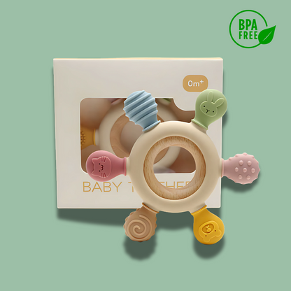 Soothing Teething Ring – 100% BPA-Free 🌱